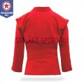 Куртка для самбо, лицензия ВФС, с подкладкой, красная  2
