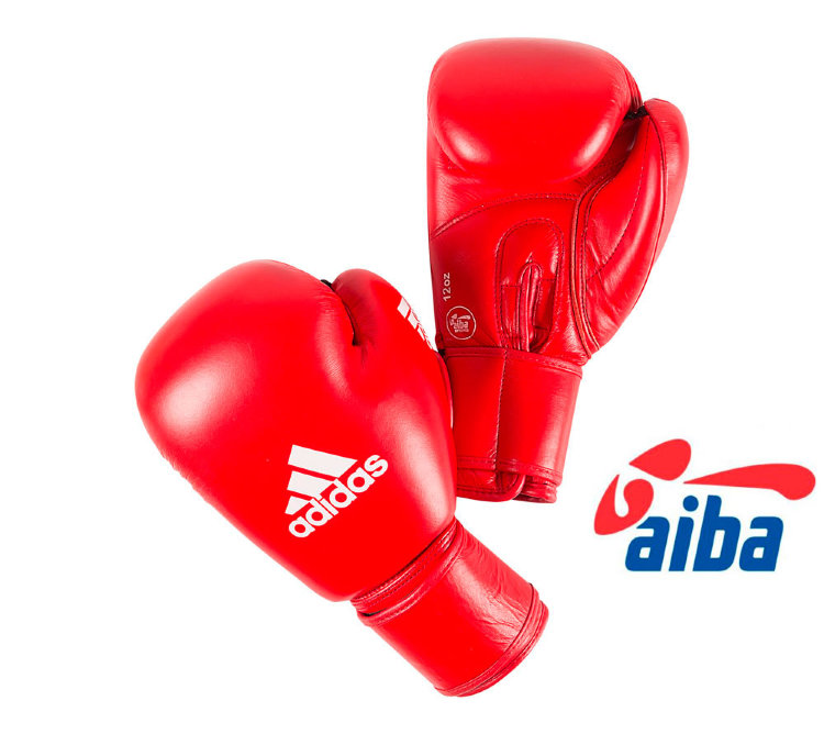 Перчатки боксерские Adidas AIBA красные
