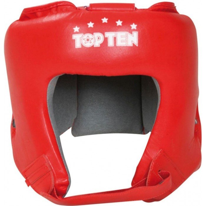 Шлем боксерский Top Ten AIBA красный