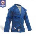 Куртка для самбо, лицензия ВФС, с подкладкой, синяя 3