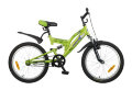 Велосипед 20" NOVATRACK SHARK Двухподвес сталь,1-скор, зеленый 1