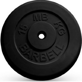 Диск обрезиненный "Стандарт" 15 кг MB Barbell 