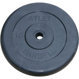 Диск обрезиненный "Атлет" 10 кг MB Barbell   