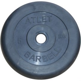 Диск обрезиненный "Атлет" 5 кг MB Barbell  
