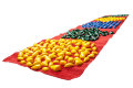 Коврик-дорожка массажный с цветными камнями 200x40 см (фигурный) 2